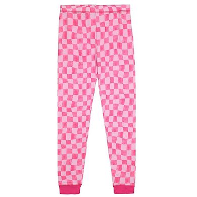 Sleep On It Girls 2-piece Super Soft Jersey Snug-fit Pajama Set With Matching Scrunchie - Big Kids