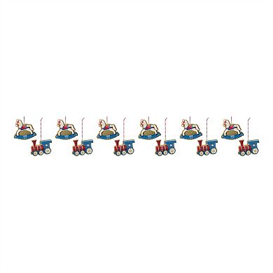 Rocking Horse And Toy Train Ornament (Set Of 12)