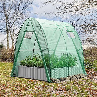 6 X 6 X 6.6 Ft Outdoor Wall-in Tunnel Greenhouse