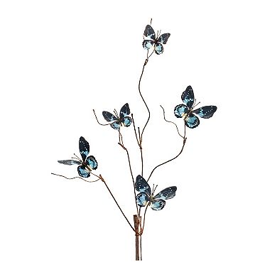 Beautiful Wire Butterfly Decorative Spray (Set Of 6)