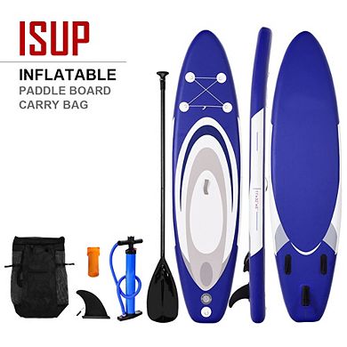 11 Feet Adjustable Inflatable Stand Up Paddle Sup Surfboard With Bag