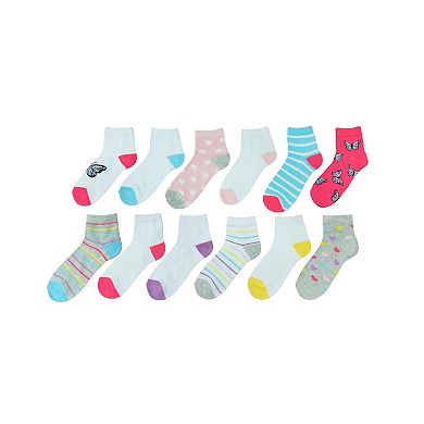 Girls SO® 10-Pack + 2 Bonus Pair Ankle Socks