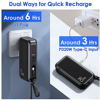 Portable Charger Power Bank - 10000mah - Fast Charging, 5 Outputs"