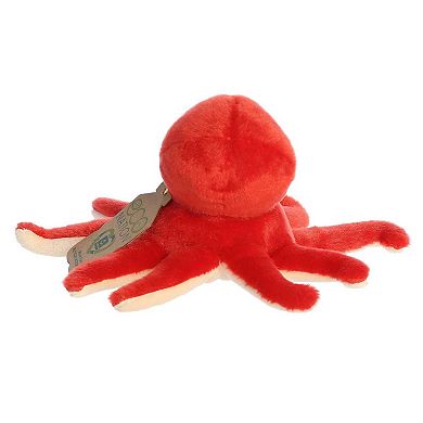 Aurora Small Red Eco Nation Eco Softies 8" Octopus Eco-friendly Stuffed Animal