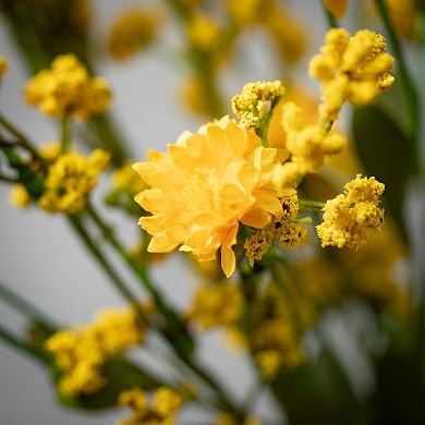 Yellow Wildflower Small Artificial Wreath