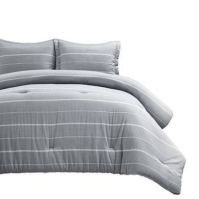 Lush Decor Classic Farmhouse Stripe Comforter Set 3-piece Set