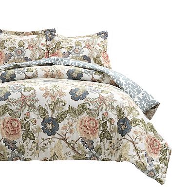 Lush Decor Sydney 3-Piece Reversible Comforter Set