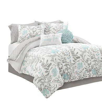 Lush Decor Aprile 8-Piece Reversible Comforter Set