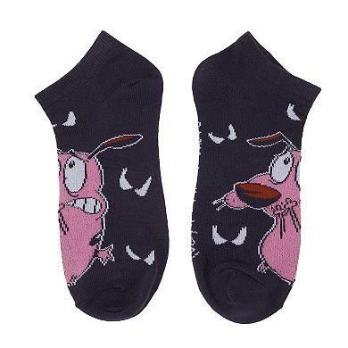 Women's Courage Cowardly Dog Ankle Socks 5-Pack