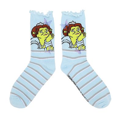 Women's Shrek & Fiona Crew Socks
