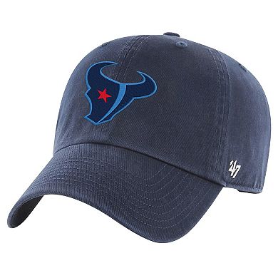 Men's '47 Navy Houston Texans Clean Up Primary Adjustable Hat