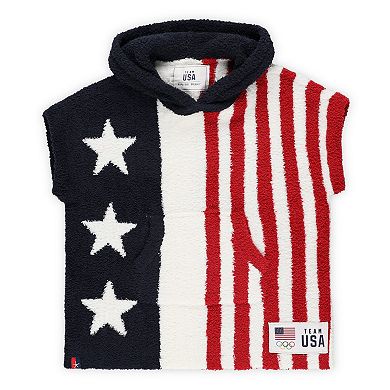 Toddler Navy/Red/White Team USA CozyChic Stars and Stripes Cozy Wearable Blanket Hoodie