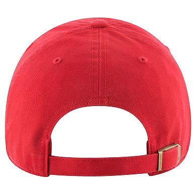 Men's '47  Red Houston Texans Secondary Clean Up Adjustable Hat