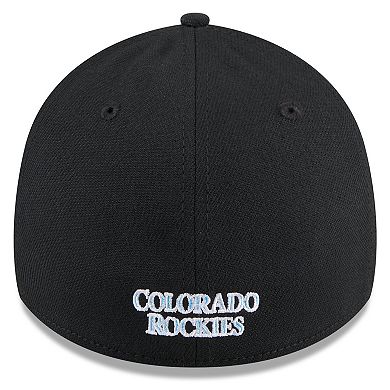 Men's New Era Black Colorado Rockies 2024 Father's Day 39THIRTY Flex Hat