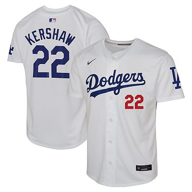 Youth Nike Clayton Kershaw White Los Angeles Dodgers Home Limited Jersey
