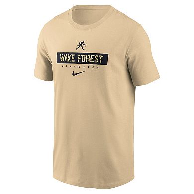 Men's Nike Gold Wake Forest Demon Deacons 2024 Sideline Team Issue Performance T-Shirt