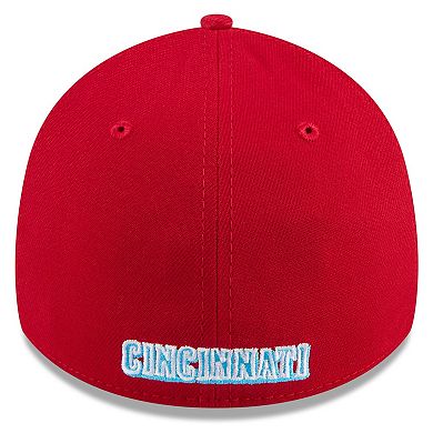 Men's New Era Red Cincinnati Reds 2024 Father's Day 39THIRTY Flex Hat