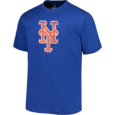 Men's Profile Royal New York Mets Big & Tall Primary Logo T-Shirt