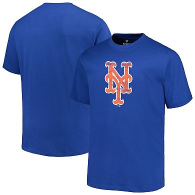 Men's Profile Royal New York Mets Big & Tall Primary Logo T-Shirt