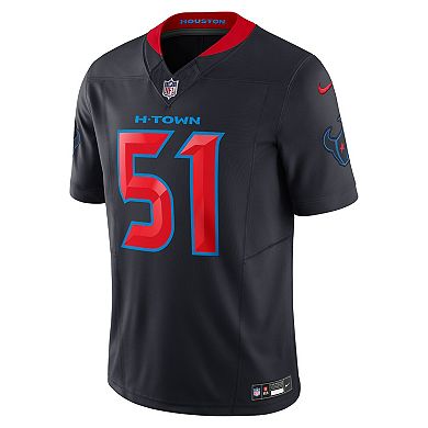 Men's Nike Will Anderson Jr. Navy Houston Texans 2nd Alternate Vapor F.U.S.E. Limited Jersey