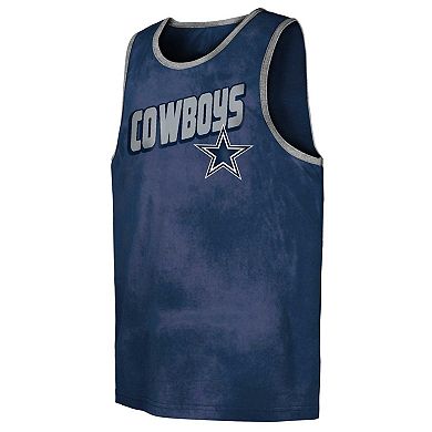 Youth Navy Dallas Cowboys Sun-Bleached Ride the Tide Tank Top