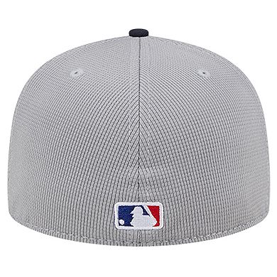 Men's New Era Gray Detroit Tigers Pivot Mesh 59FIFTY Fitted Hat