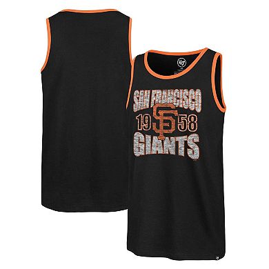 Men's '47 Black San Francisco Giants Upload Franklin Tank Top