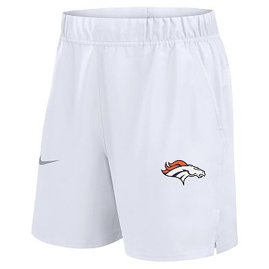 Men's Nike White Denver Broncos Blitz Victory Performance Shorts