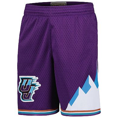 Youth Mitchell & Ness Purple Utah Jazz Hardwood Classics Swingman Shorts