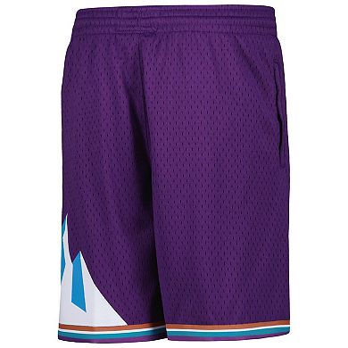 Youth Mitchell & Ness Purple Utah Jazz Hardwood Classics Swingman Shorts