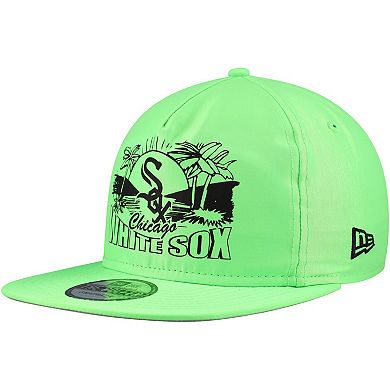 Men's New Era Green Chicago White Sox Neon Golfer Snapback Hat