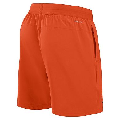 Men's Nike Orange Clemson Tigers 2024 Sideline Performance Shorts