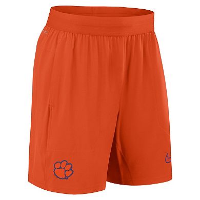 Men's Nike Orange Clemson Tigers 2024 Sideline Performance Shorts