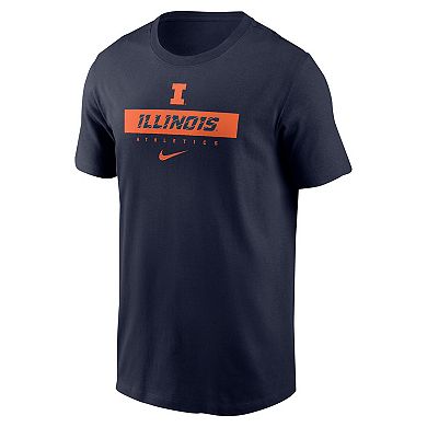 Men's Nike Navy Illinois Fighting Illini 2024 Sideline Performance T-Shirt