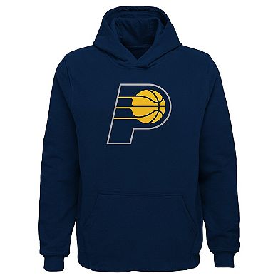 Youth Navy Indiana Pacers Primary Logo Pullover Hoodie