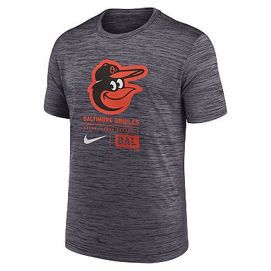 Men's Nike Black Baltimore Orioles Large Logo Velocity T-Shirt