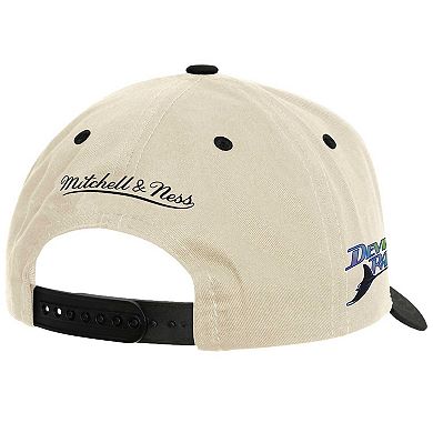 Men's Mitchell & Ness Cream Tampa Bay Rays Pro Crown Adjustable Hat