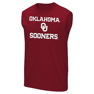 Men's Profile Crimson Oklahoma Sooners Big & Tall Tank Top