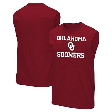 Men's Profile Crimson Oklahoma Sooners Big & Tall Tank Top