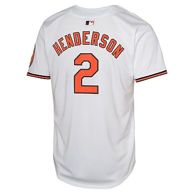 Youth Nike Gunnar Henderson White Baltimore Orioles Home Limited Jersey
