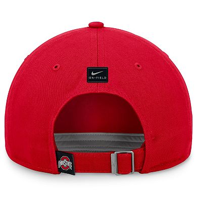 Unisex Nike Scarlet Ohio State Buckeyes 2024 Sideline Club Adjustable Hat