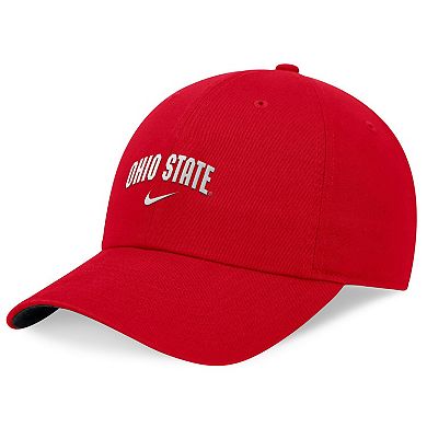 Unisex Nike Scarlet Ohio State Buckeyes 2024 Sideline Club Adjustable Hat