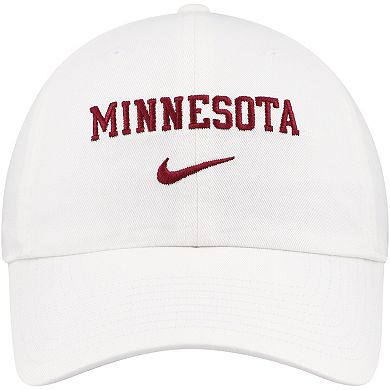 Men's Nike White Minnesota Golden Gophers 2024 Sideline Club Adjustable Hat