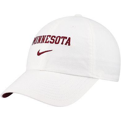 Men's Nike White Minnesota Golden Gophers 2024 Sideline Club Adjustable Hat