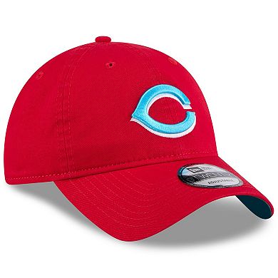 Men's New Era Red Cincinnati Reds 2024 Father's Day 9TWENTY Adjustable Hat