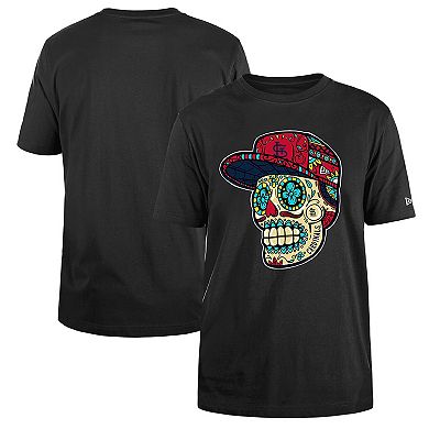 Men's New Era Black St. Louis Cardinals Sugar Skulls T-Shirt