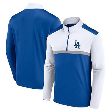 Men's Fanatics Royal Los Angeles Dodgers Unstoppable Quarter-Zip Top