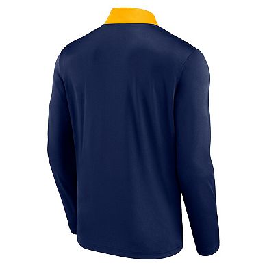 Men's Fanatics Navy Milwaukee Brewers Unstoppable Quarter-Zip Top