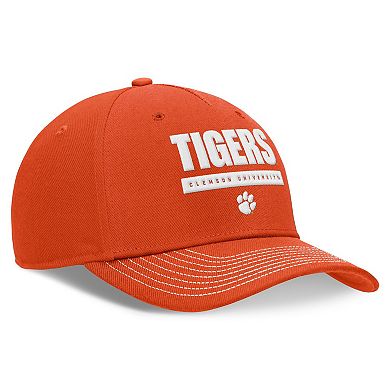Unisex Nike Orange Clemson Tigers 2024 Sideline Rise Adjustable Hat