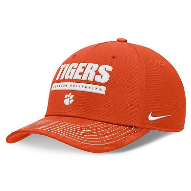 Unisex Nike Orange Clemson Tigers 2024 Sideline Rise Adjustable Hat